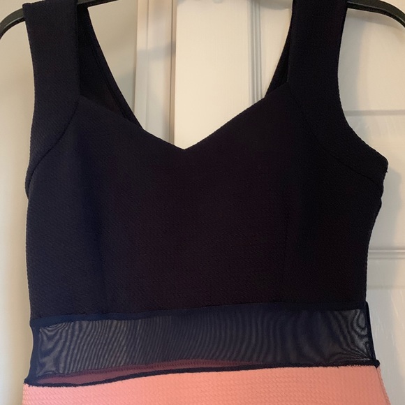 Windsor Navy Blue, Pink and White Dress Small - Picture 3 of 3